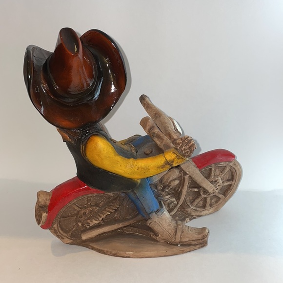 Shade Tree Creations Country Cowboy Biker Handcrafted Motorcycle Decor - Picture 10 of 14